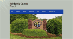 Desktop Screenshot of holyfamilyclemmons.com