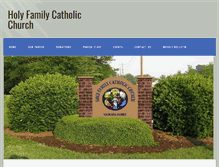 Tablet Screenshot of holyfamilyclemmons.com